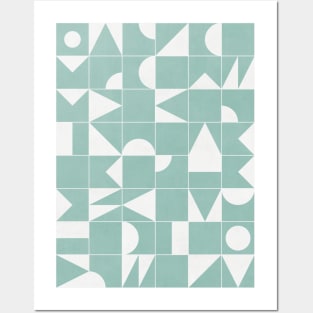 My Favorite Geometric Patterns No.16 - Light Blue Posters and Art